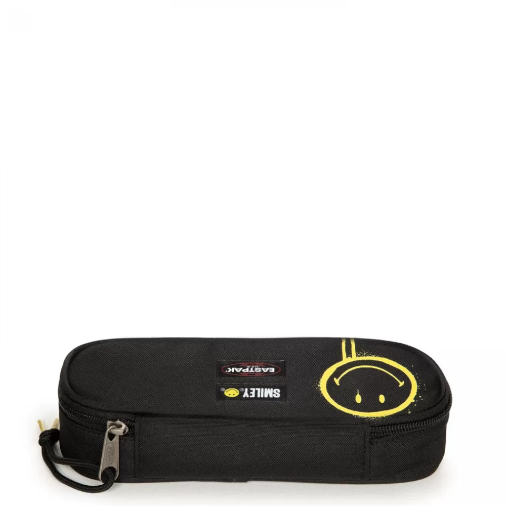 Eastpak Oval Single Smiley® Graffiti Black- School Backpacks